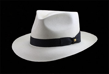 A Very Fine Panama Hat Blocked in a Classic Fedora Style