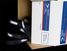 Five CoolMax Bands and the shipping box