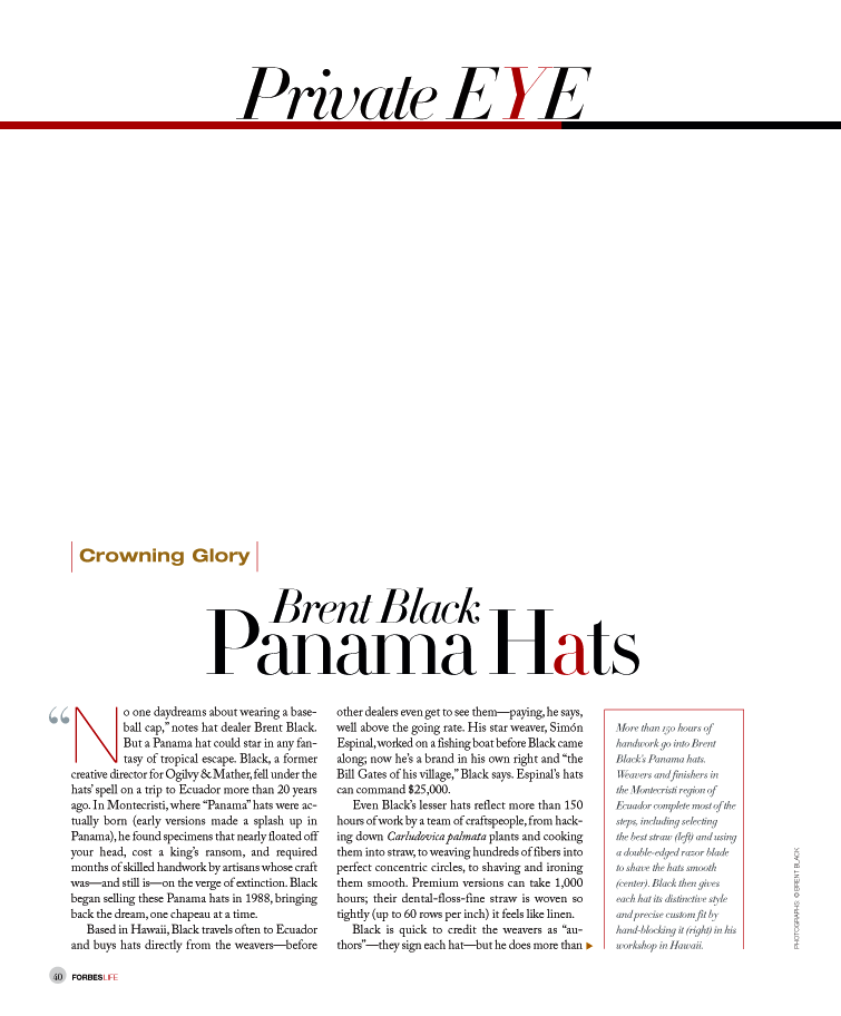 ForbesLife Article, Page 1, Text