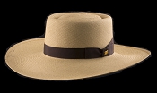 Bahama Beach Cocoa genuine Panama hat - brown ribbon