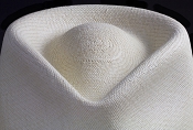Kentucky Smith Blanco genuine Panama hat - crown close up