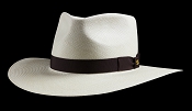 Kentucky Smith Blanco genuine Panama hat - black ribbon