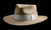 Kentucky Smith Cocoa genuine Panama hat - ivory ribbon