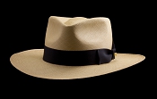 Kentucky Smith Cocoa genuine Panama hat - black ribbon