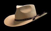 West Panama SE Cocoa genuine Panama hat - angled view